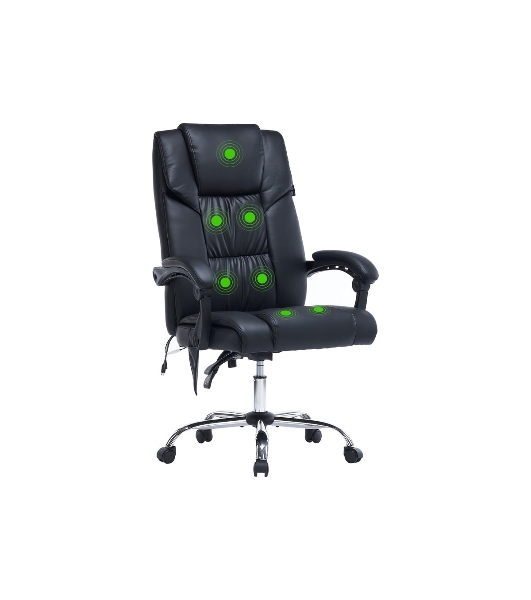 Кресло Cactus CS-CHR-OC02M-BK черный, экокожа