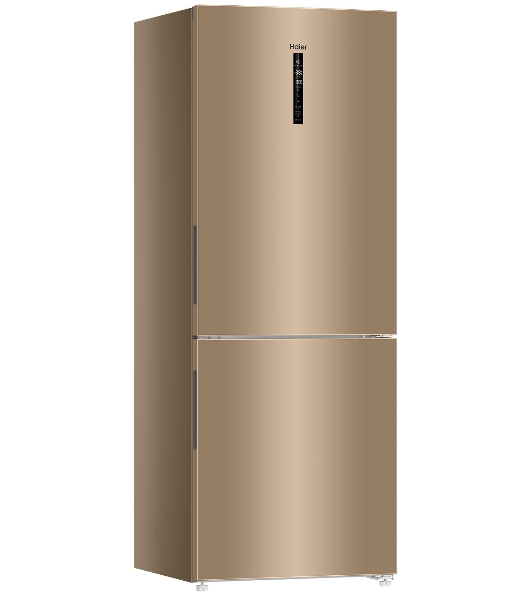 Холодильник Haier C4F744CGGU1 золотистый двухкамерный 303/136л морозилка снизу, No Frost