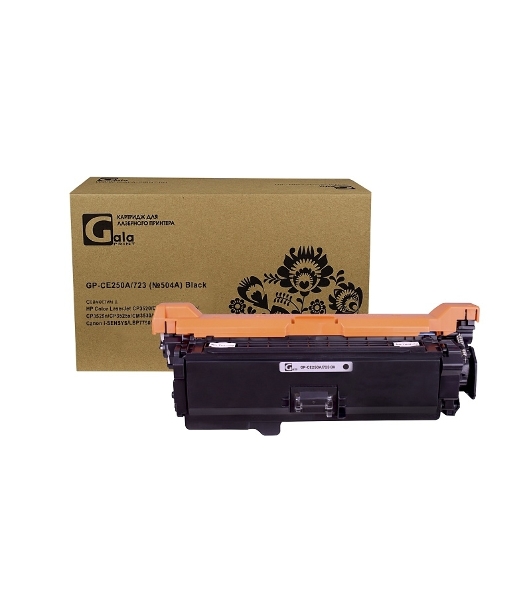 Картридж лазерный GalaPrint GP-CE250A/723 (№504A) черный (5000 стр) для HP Color LaserJet CP3520/CP3525/CP3525dn/CP3525n/CP3525x/CM3530/CM3530fs/Canon i-SENSYS/LBP7750/LBP7750Cdn