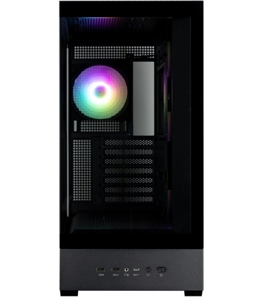 Компьютерный корпус ZALMAN P40 DS, ATX, черный, WINDOW, 9.1-inch LCD screen, 2xCombo(2.5” or 3.5”), 1x2.5”, 1xUSB TYPE-C, 2xUSB 3.0, SIDE 3x120мм ARGb, REAR 1x120мм ARGb