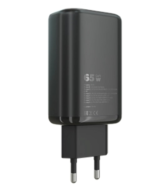 Сетевое зарядное устройство MORE CHOICE NC79a 1USB+2Type-C 3.0A PD 65W быстрая зарядка для Type-C 2м, черный
