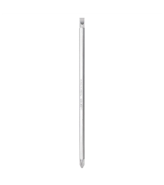 Двухсторонняя отвертка Deli DL626150S PH2+SL6x150 мм Спецификация продукта.: 6/PH2x150мм. Материал хвостовика: Cr-V. Длина: 260 мм. Длина: 150 мм. Диаметр хвостовика: 6,3 мм.
