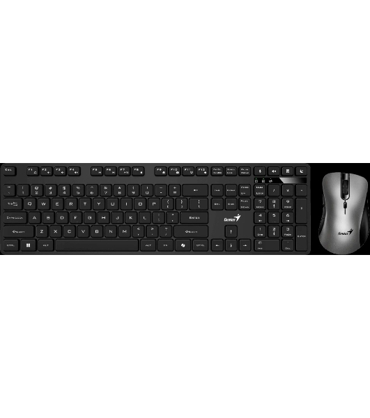 Комплект клавиатура+мышь Genius KM-8216S беспроводной, Bluetooth, 1000 DPI, чёрный