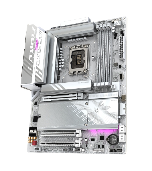 Материнская плата Gigabyte Z890 AORUS ELITE WIFI7 ICE, LGA 1851, Intel Z890, 4xDDR5, 4xSATA, 4xM.2, 1xPCIe 5.0 x16, 2xPCIe 4.0 x4, 1xDP, 1xUSB-C (DP), 1x 2.5Gb LAN, 4xUSB-A 2.0, 3xUSB-A 3.2 Gen 1, 2xUSB-A 3.2 Gen 2, 1xUSB-C 3.2 Gen 2 (Thunderbolt 4), 2x3.5 мм, 7.1, ATX