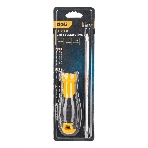 Двухсторонняя отвертка Deli DL626150S PH2+SL6x150 мм Спецификация продукта.: 6/PH2x150мм. Материал хвостовика: Cr-V. Длина: 260 мм. Длина: 150 мм. Диаметр хвостовика: 6,3 мм., фото4