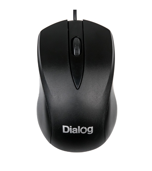 Мышь проводная Dialog Comfort MOС-15U черный, 1200 dpi, USB, кнопки - 3