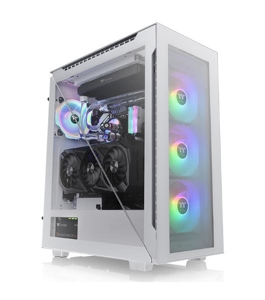 Компьютерный корпус Thermaltake Divider 500 TG Snow ARGb CA-1T4-00M6WN-01 White/Win/SPCC/Tempered Glass*4/120мм ARGb Fan*3/120мм Standard Fan*1 (527897)