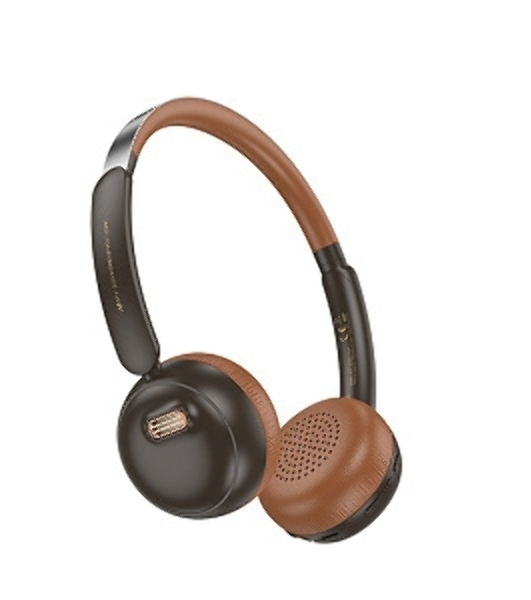 Беспроводные/проводные наушники Hoco W62 коричневый, полноразмерные, Bluetooth + проводной, складная конструкция, до 20 ч.