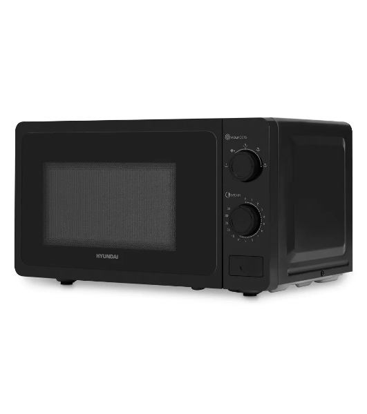 Микроволновая печь Hyundai HYM-M2010 черный, 20 л, 700 Вт, переключатели - поворотный механизм