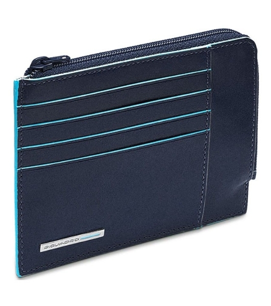 Картхолдер Piquadro Blue Square PU1243B2R/BLU2 синий, натуральная кожа