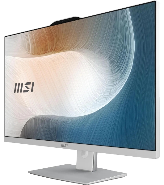 Моноблок MSI Modern AM242P 1M-1020XRU 23.8' Full HD Core 7 150U (1.8) 16Gb SSD 512Gb Graphics без ОС GbitEth WiFi BT 120W клавиатура мышь Cam белый 1920x1080 (9S6-AE0722-1465)