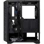 Компьютерный корпус HSPD M521, Mesh Mid Tower, черный, slide TG, 0.45 SPCC, 4x120мм ARGb ATX, mATX, mITX 160/330/184мм 2x2.5', -, 7xPCI 2xUSB-A 3.0, 1xUSB-A 1.0 390x200x449мм, фото5
