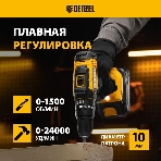 Дрель-шуруповерт Denzel CID-18-0, 18 В, 0 Ач, 30 Нм, щеточный, ударный, фото28