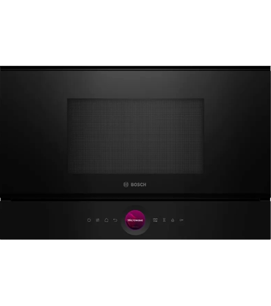 Встраиваемая микроволновая печь Bosch BFR7221B1 900Вт, 5 режимов, инвертер, 21 л, черный, петли справа