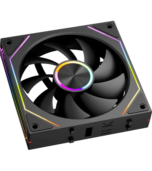 Вентилятор для корпуса PcCooler F3 X120 BK ARGb 120х120x25 черный 4-pin 28.4дБ (F3X120-BKAC012-GL) Ret