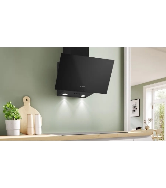 Вытяжка наклонная Bosch DWK63PJ60T чёрный, 60 см, 360 м³/ч, 54 дБ
