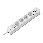 Удлинитель с сетевым фильтром Defender DFS 145, белый, 4розетки, USB+TypeC, 5 м., фото7