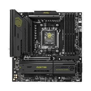 Материнская плата MSI MAG B850M MORTAR WIFI, AM5, AMD B850, 4xDDR5, 4xSATA, 3xM.2, 1xPCIe 5.0 x16, 1xPCIe 4.0 x4, 1xHDMI, 1x5Gb LAN, Wi-Fi 7, Bluetooth 5.4, 1xUSB-C 40Gbps, 1xUSB-C 20Gbps, 5xUSB-A 10Gbps, 2xUSB-A 5Gbps, 4xUSB-A 2.0, 1xS/PDIF, 2x3.5 мм, 7.1, mATX