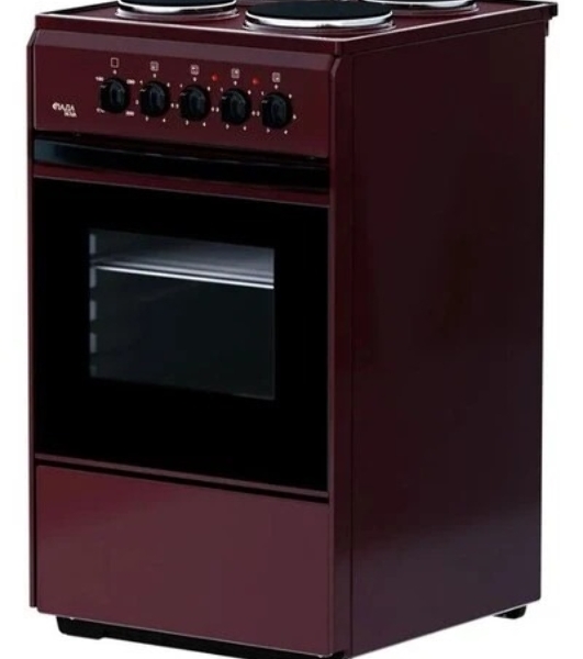 Плита электрическая Лада Nova AE 14027 B коричневый, конфорок 4, духовка 50 л, 50 см x 85 см x 54 см