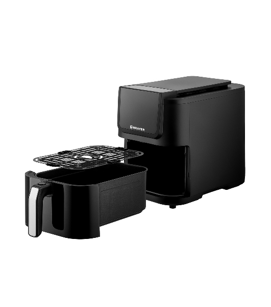 Аэрогриль Brayer 2041BR черный, 1500 Вт, 5 л, сенсор, 8 программ