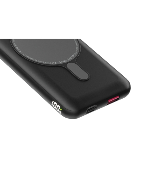 Портативный аккумулятор OLMIO QM-11, 10000mAh, 22.5W QuickCharge3.0/PowerDelivery, 15W wireless, серый