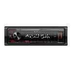 Автомагнитола Kenwood KMM-105, 1 DIN, USB Type-A, AUX, съёмная панель, фото 1