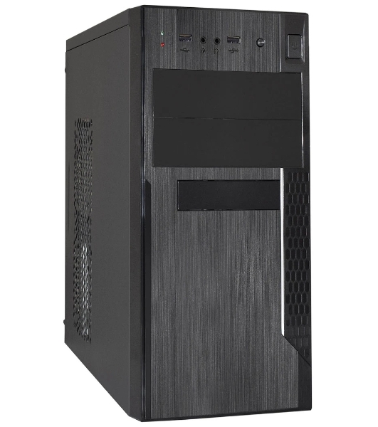 Компьютерный корпус Minitower ExeGate EX299312RUS MA-373X-UNS500 (mATX, БП UNS500 с вент. 12см, 2*USB, аудио, черный)