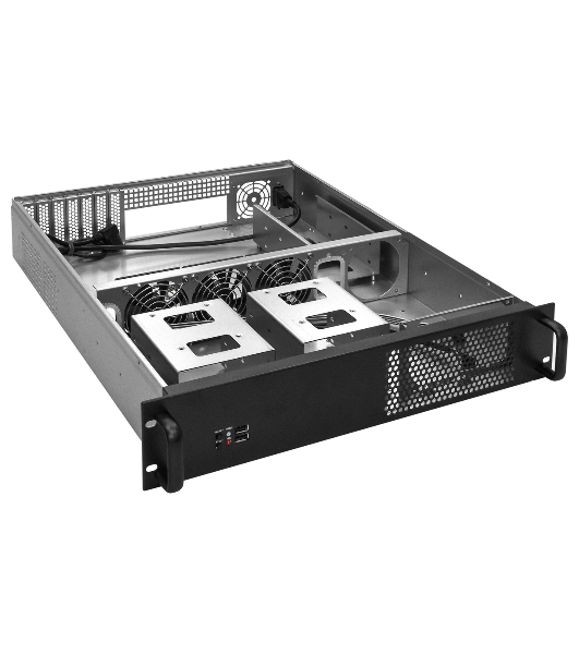 Серверный корпус ExeGate Pro EX284976RUS 2U550-08 (RM 19', высота 2U, глубина 550, БП 800ADS, 2*USB)