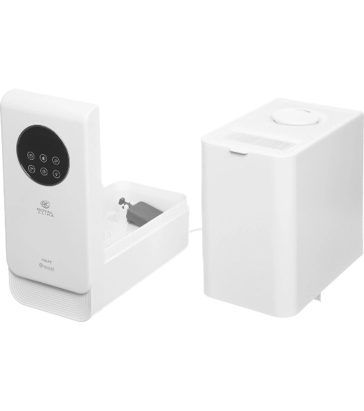 Увлажнитель воздуха Royal Clima VOLPE RUH-VP270/6.5E-WT белый, 30 м², 6.5 л, ультразвуковой, производительность 270 мл/ч, гигростат, ароматизация, управление по Wi-Fi (SmartLife), пульт ДУ