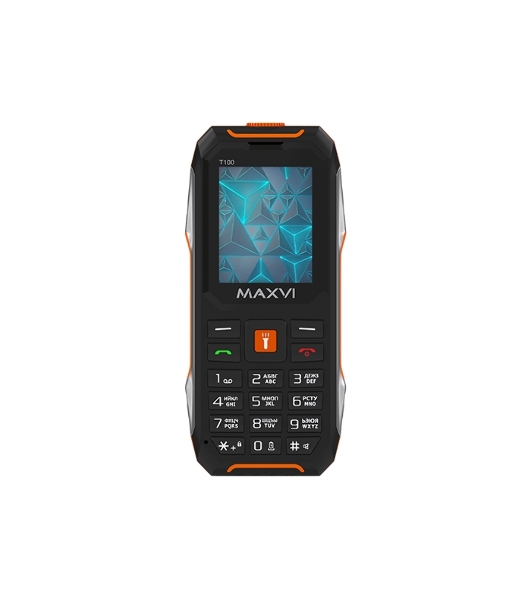Мобильный телефон Maxvi T100 оранжевый