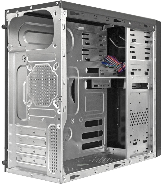 Компьютерный корпус Minitower ExeGate EX299311RUS MA-373X-UNS450 (mATX, БП UNS450 с вент. 12см, 2*USB, аудио, черный)