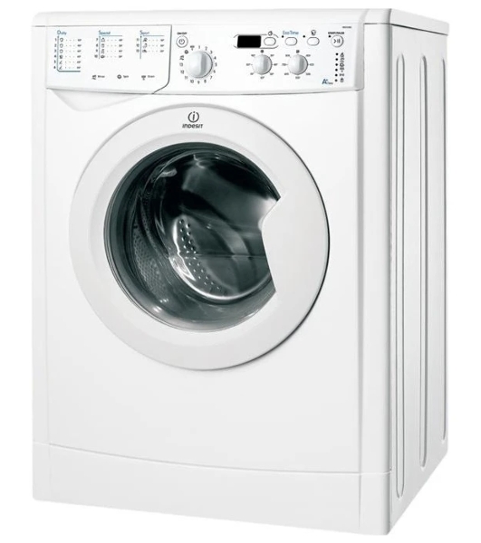 Стиральная машина Indesit IWSD 6105 B (CIS).L белая, загрузка фронтальная 6кг, 1000 об/мин., класс: A