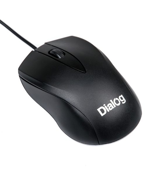 Мышь проводная Dialog Comfort MOС-15U черный, 1200 dpi, USB, кнопки - 3