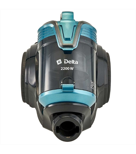 Пылесос Delta DL-0852 черный/бирюзовый, 350/2200 Вт, уборка сухая, пылесборник контейнер, 4 л