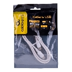 Кабель USB2.0 Cablexpert CC-USB2-CMCM-100-1M-W, Type-C/Type-C, 5A, 100Вт, PD/QC3.0, медь, 1м, белый, пакет, фото3