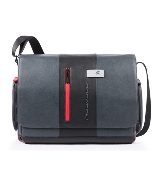 Сумка мужская Piquadro Urban CA1592UB00/GRN серый/черный натур.кожа