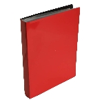 Папка с 100 прозрачными вкладками Бюрократ DeLuxe DLVBOX100RED A4, пластик, 0.7мм, красный в коробе, фото2