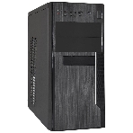 Компьютерный корпус Minitower ExeGate EX299311RUS MA-373X-UNS450 (mATX, БП UNS450 с вент. 12см, 2*USB, аудио, черный), фото 1