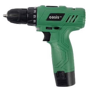 Дрель-шуруповерт Oasis AV-12 Eco, 12 В, 1,3 Ач, 24Нм, щеточный