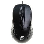 Мышь проводная Oklick 305M черный, 1000 dpi, USB, кнопки - 3, фото 1