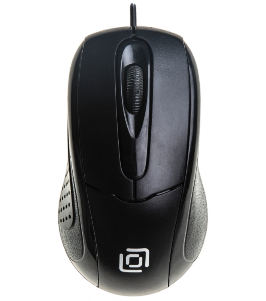Мышь проводная Oklick 305M черный, 1000 dpi, USB, кнопки - 3