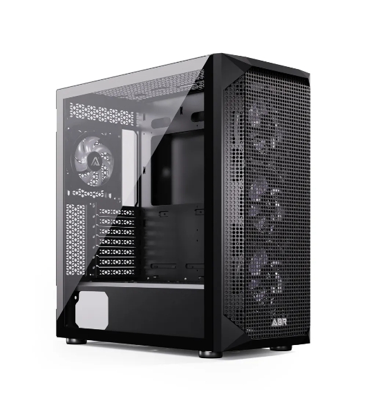 Компьютерный корпус ABR Quantum черный (1хUSB Type-C, 2хUSB 2.0, HD Audio, 4xRGb Fan, ATX, E-ATX)