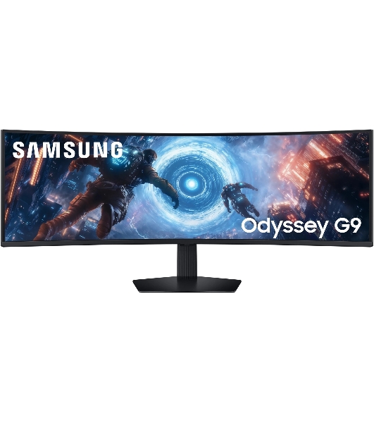 Монитор 49' Samsung Odyssey G9 S49FG916EIXCI VA 5120x1440, 144 Гц, 1 мс, 32:9, 350 кд/м², 2xHDMI 2.1, DP 1.4, 3.5 Jack, USB Hub (2x USB 3.0), FreeSync, изогнутый экран (1000R), черный