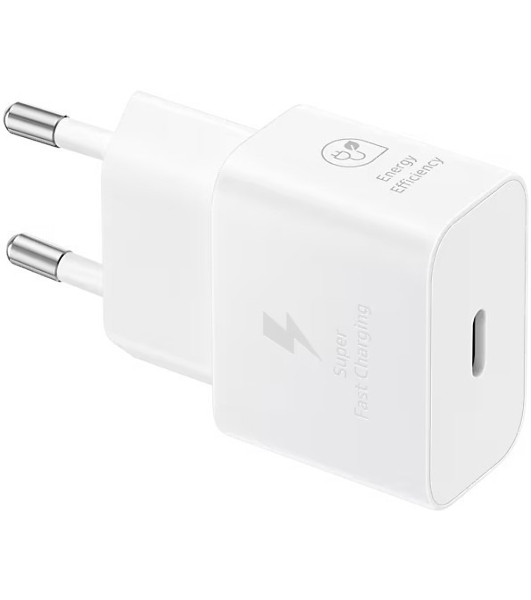 Сетевое зарядное устройство Samsung EP-T2510 25W Type-C белый + cable