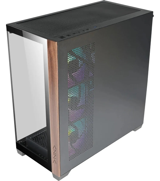 Компьютерный корпус Azza Neptune черный без БП ATX 5x120мм 2x140мм 2xUSB2.0 1xUSB3.0 audio bott PSU