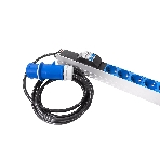 Блок силовых розеток Rem Rem-32, IEC 60320 С13, IEC 60320 С19 х 16, Shuko х 10, вход IEC 309, шнур 3 м, 1 463мм, однофазный 32А, автомат + индикатор, , фото 1