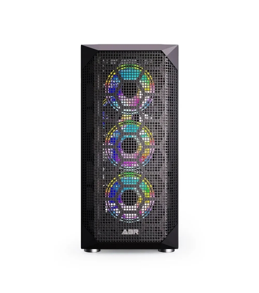 Компьютерный корпус ABR Quantum черный (1хUSB Type-C, 2хUSB 2.0, HD Audio, 4xRGb Fan, ATX, E-ATX)