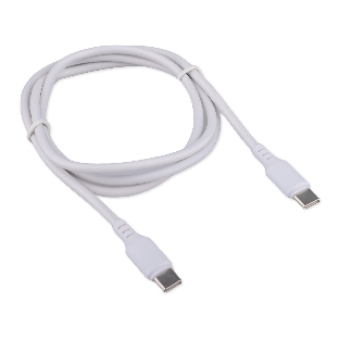 Кабель USB2.0 Cablexpert CC-USB2-CMCM-100-1M-W, Type-C/Type-C, 5A, 100Вт, PD/QC3.0, медь, 1м, белый, пакет