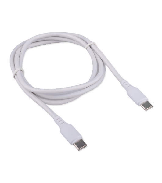 Кабель USB2.0 Cablexpert CC-USB2-CMCM-100-1M-W, Type-C/Type-C, 5A, 100Вт, PD/QC3.0, медь, 1м, белый, пакет
