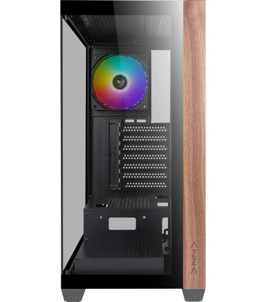 Компьютерный корпус Azza Neptune черный без БП ATX 5x120мм 2x140мм 2xUSB2.0 1xUSB3.0 audio bott PSU